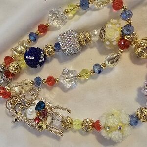 Colorful Beaded Charm Accessory Chain
